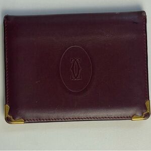 Cartier Vintage Leather Card Holder